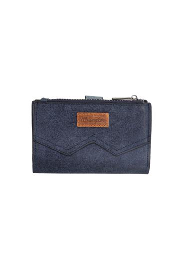 W Stitch Navy Wallet