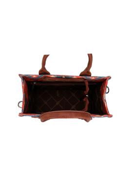 Macy Coral Aztec Crossbody Bag