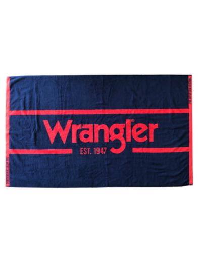 Wrangler Navy/Red Signature Towel