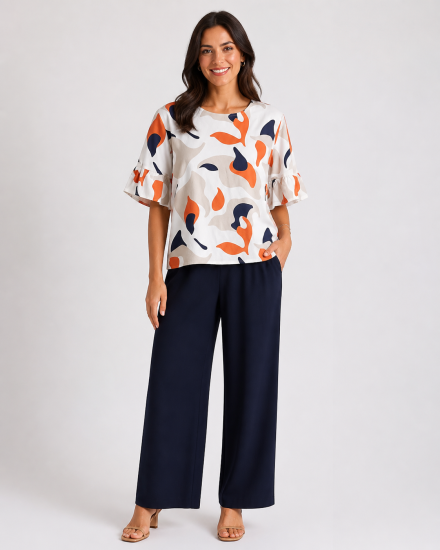 Pattern Play Print Top