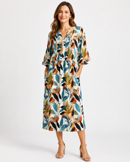 Tahiti Print Dress