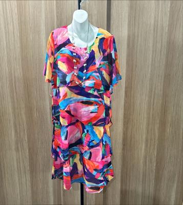 Multi Coloured Layered Dress
