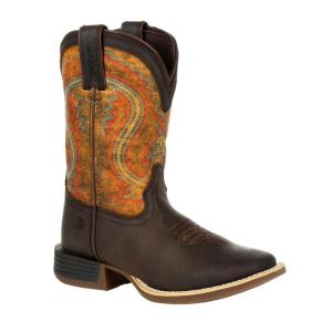 Lil Durango Rebel Pro Big Kids Burnt Orange Western Boots