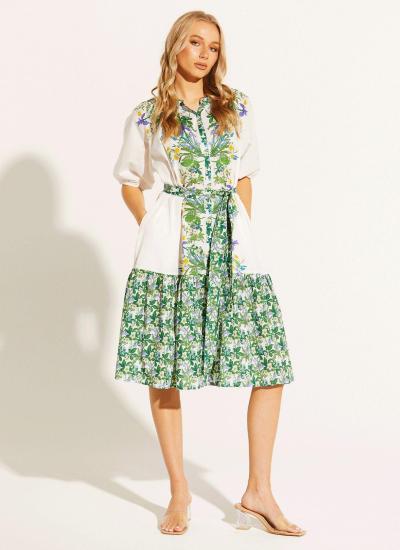 Perfect World Botanical Shirt Dress