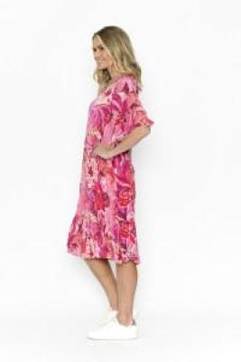Jessica Sleeved PTD Floral 4 Dress