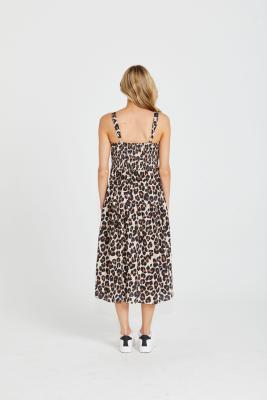 Kylie Panelled Sleeveless Animal Dress