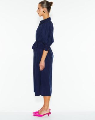 Almighty Navy Shirt Dress