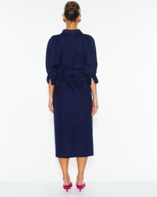 Almighty Navy Shirt Dress