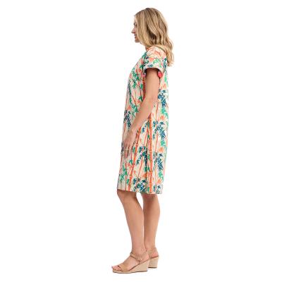 Garniers Print Reversible Short Sleeve Dress