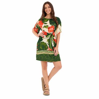 Camila Print Tie Waist Dress