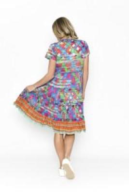 Marta Frill Neck Dress