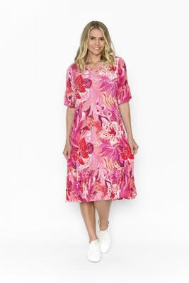 Jessica Sleeved PTD Floral 4 Dress