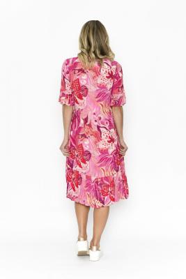 Jessica Sleeved PTD Floral 4 Dress