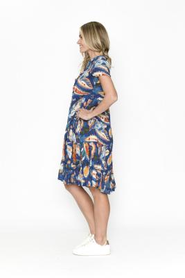 Marta Frill Neck Dress