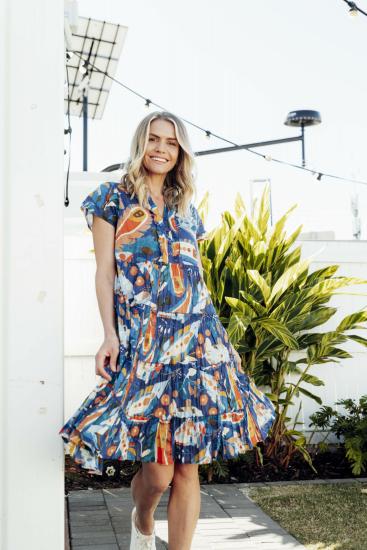 Marta Frill Neck Dress
