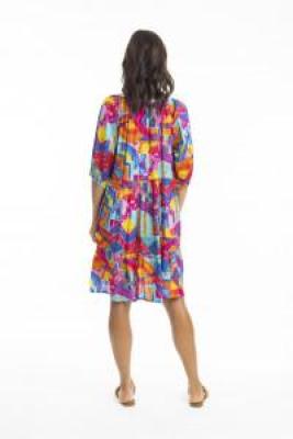 Frida Print Layer Dress