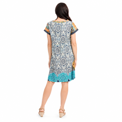 Marseille Print Patch Dress