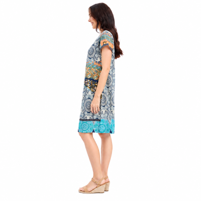 Marseille Print Patch Dress