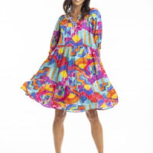 Frida Print Layer Dress