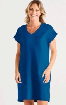 Persian Blue Zena T-Shirt Dress