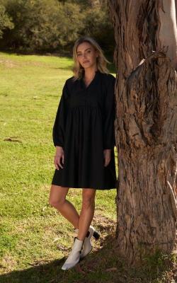 Black Cottage Dress