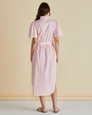 Immie Pink Gingham Dress