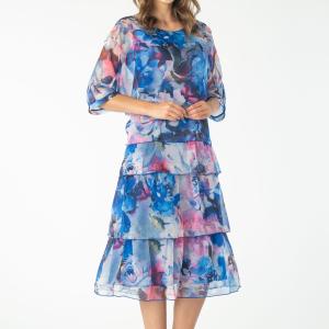 Multi Layered Chiffon Dress