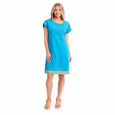 Casablanca Print Reversible Short Sleeve Dress