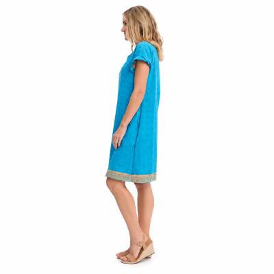 Casablanca Print Reversible Short Sleeve Dress