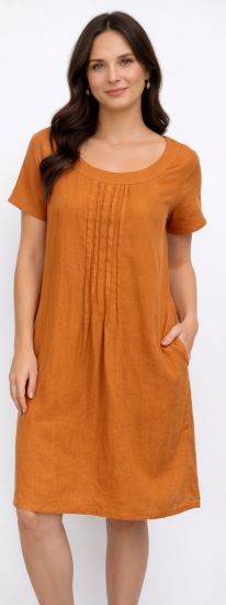 Ginger Linen Ladies Dress