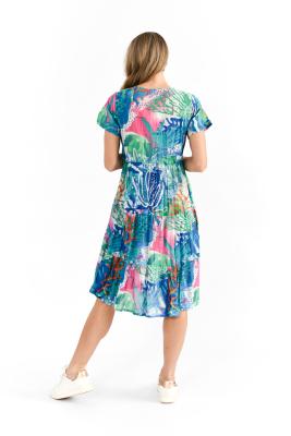 Thalia Coral Reef 1 Tiered Dress