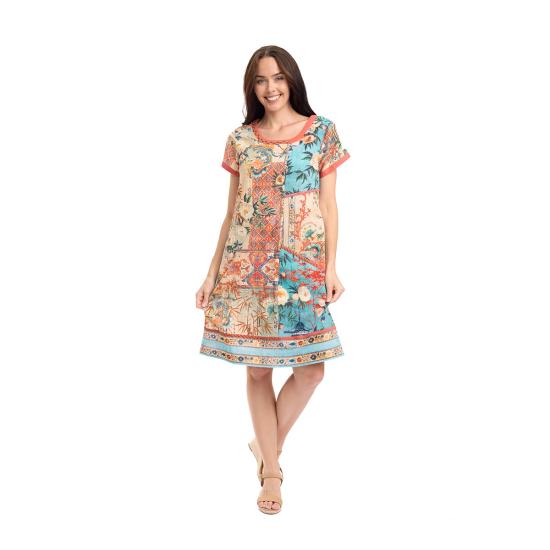 Gordes Print Patch Dress