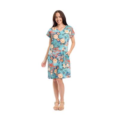 Gordes Print Reversible Short Sleeve Dress