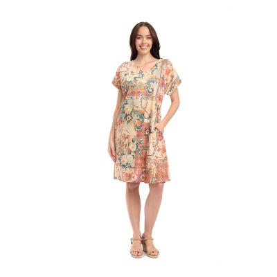 Gordes Print Reversible Short Sleeve Dress