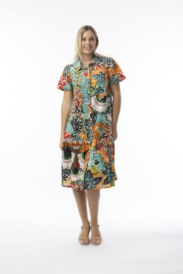 Guaratiba Collar Patch Dress