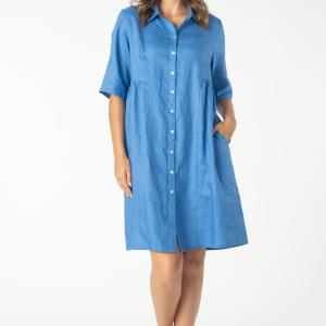 Royal Blue Linen Dress