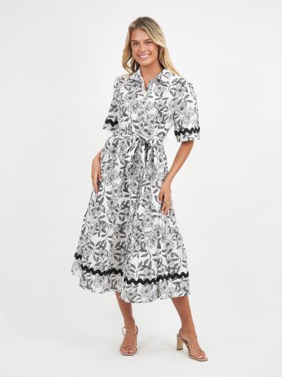 Linen Print Shirt Dress