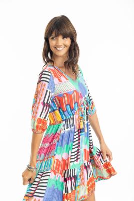 Diana V Neckline Dress