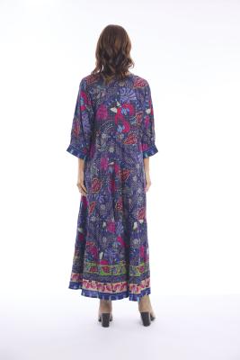 Monterey V Neck Print Maxi Dress