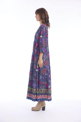 Monterey V Neck Print Maxi Dress