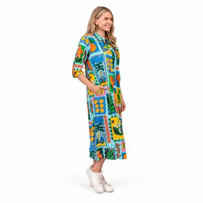 Sofia Fruit Cocktail A Shirt Dress