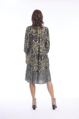 Valetta Collar Print Dress