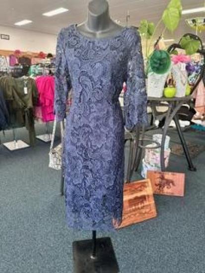 Yesadress Navy Lace Dress
