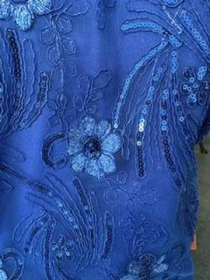 Yesadress Blue Sparkle Dress