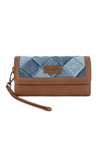Denim Patchwork Wallet