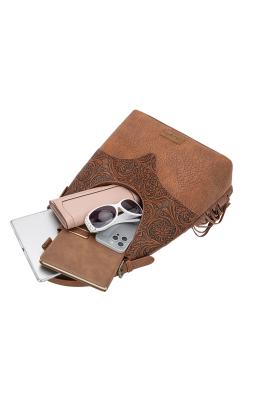 Tooled Fringe Shoulder Bag