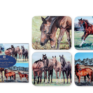 The Beauty of Horses Assorted 4 Pk Coasters