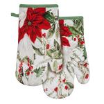 Ashdene:  Poinsettia 2 pack Oven Mitt