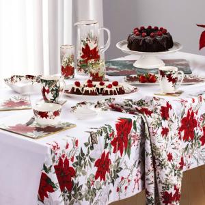 Ashdene: Poinsettia Tablecloth