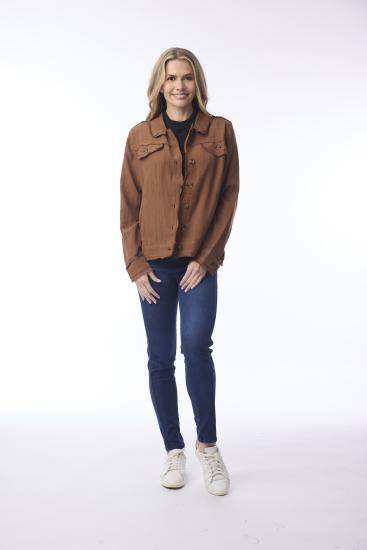 Tan Biker Fringe Jacket